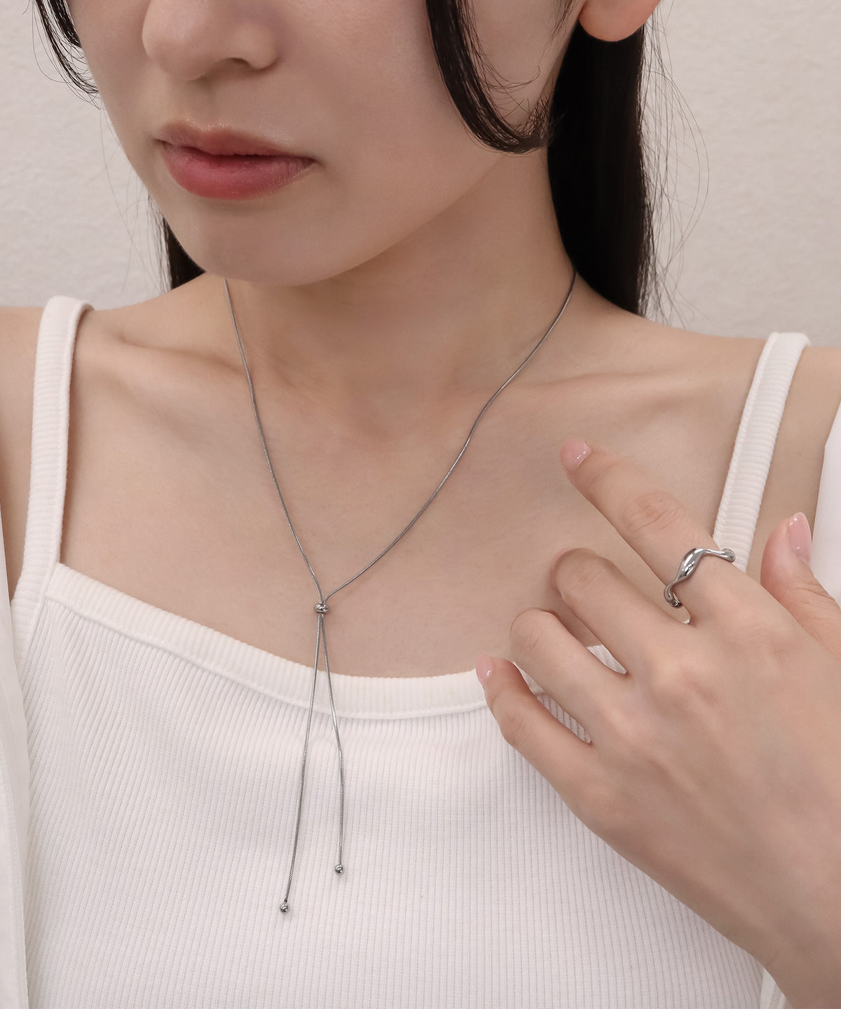 blackdia ocean スネークラリエットネックレス