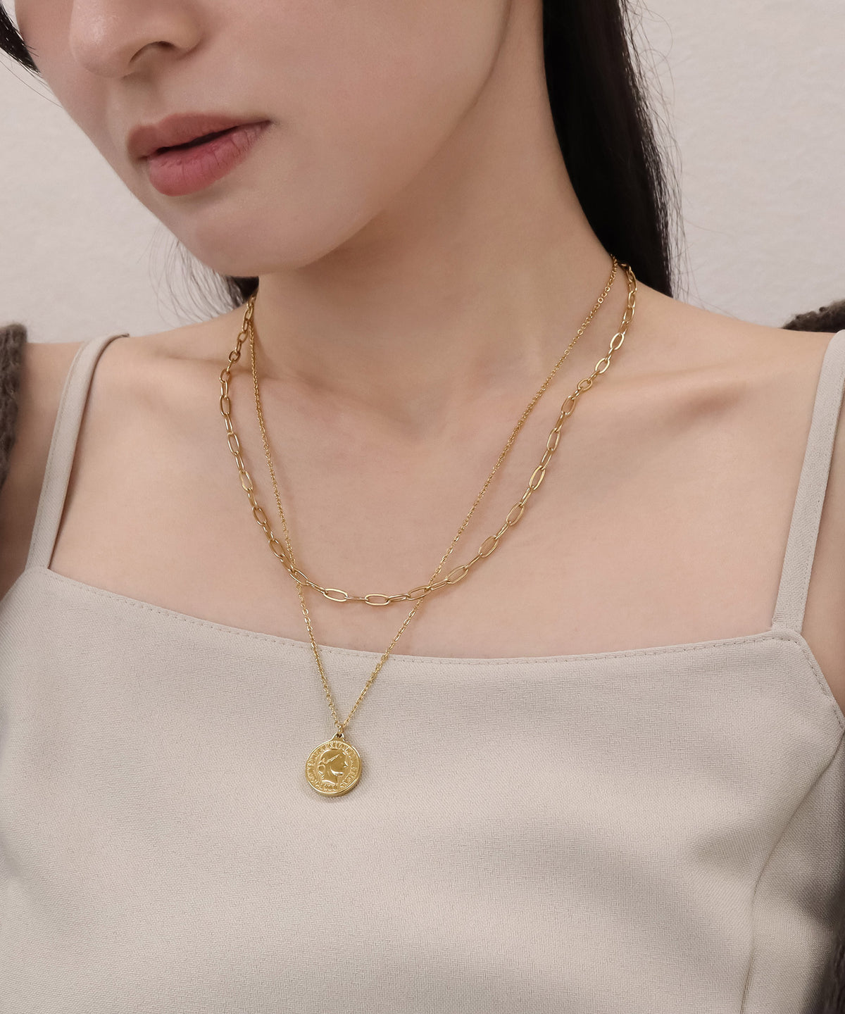 blackdia ocean コイン＆チェーンネックレス (2本セット)