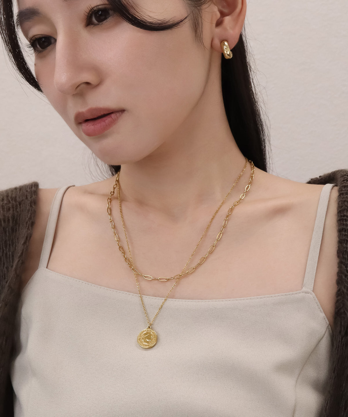 blackdia ocean コイン＆チェーンネックレス (2本セット)