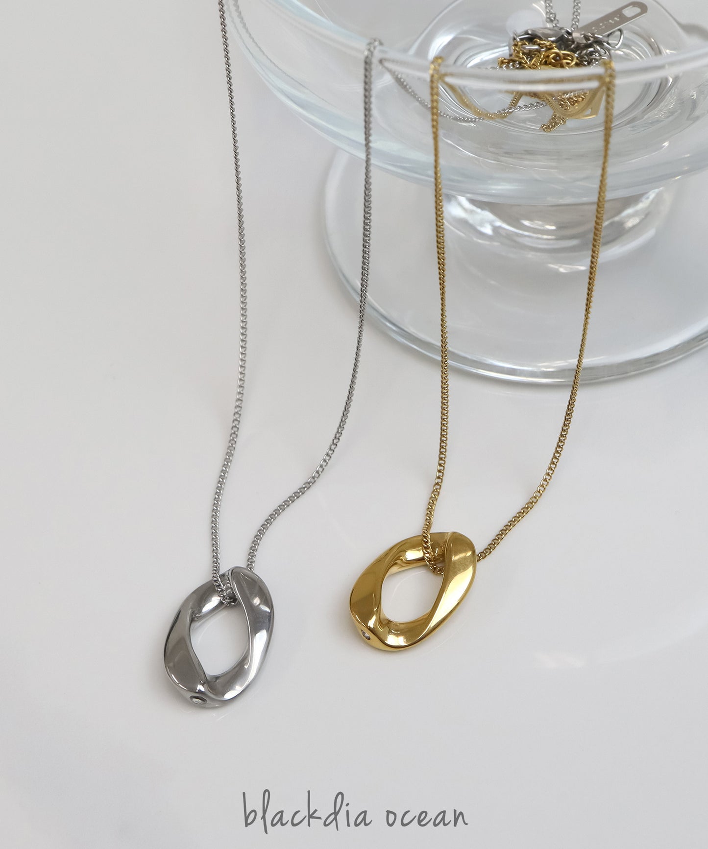 blackdia ocean ニュアンスリング ネックレス