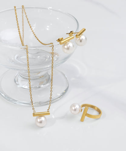 blackdia ocean メタルバー パール ネックレス (5color)