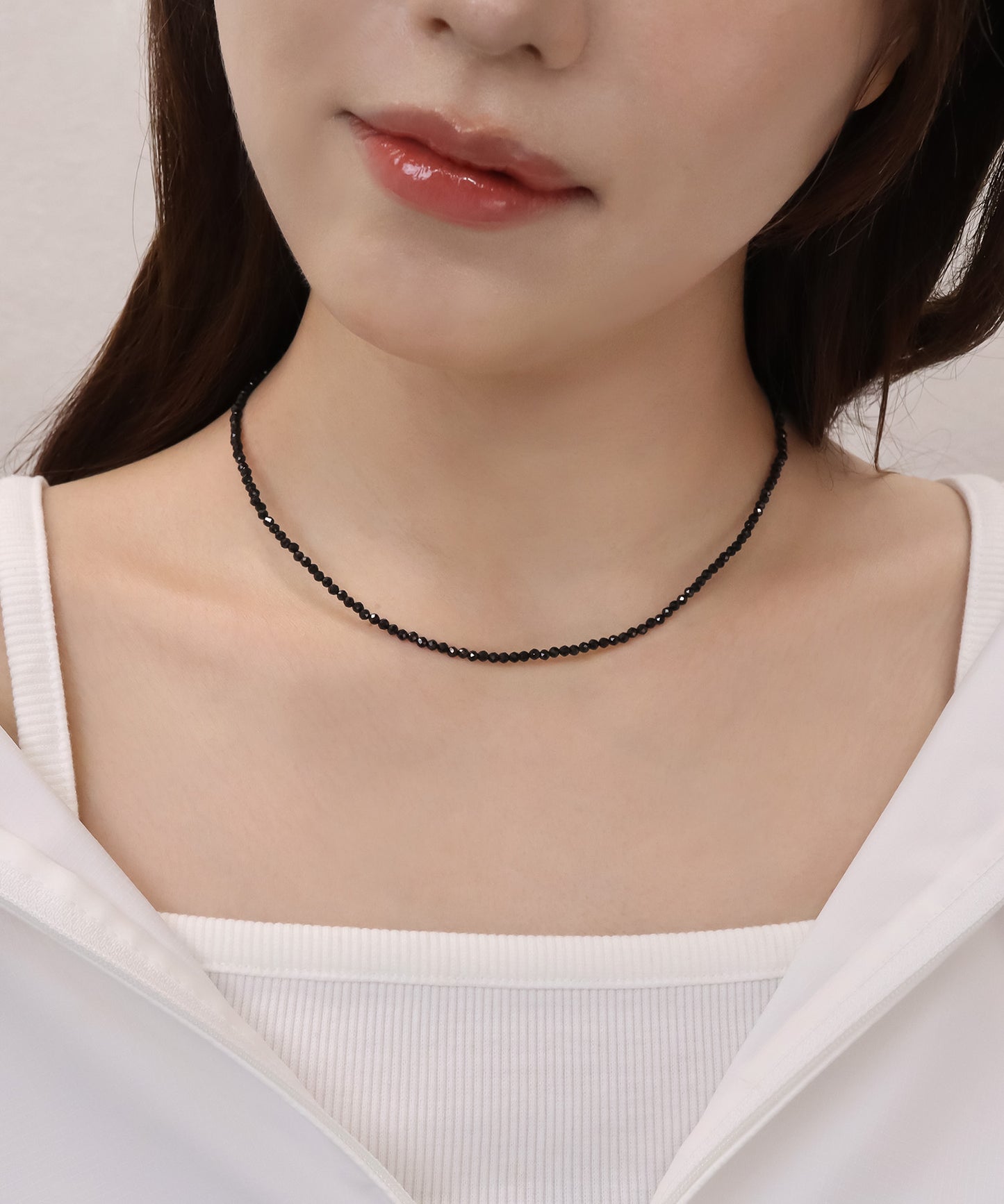 blackdia ocean カットビーズデザインネックレス