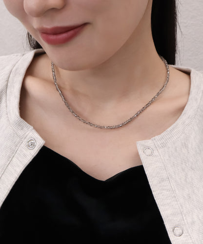 blackdia ocean カットビーズデザインネックレス