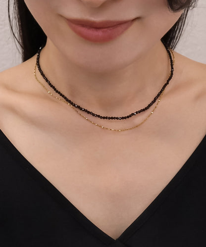 blackdia ocean カットビーズデザインネックレス
