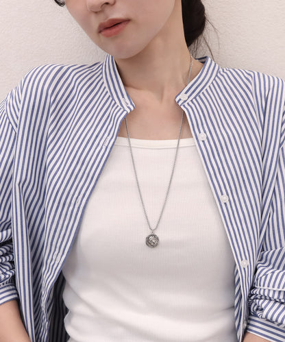 blackdia ocean コイン アクセントチェーンネックレス