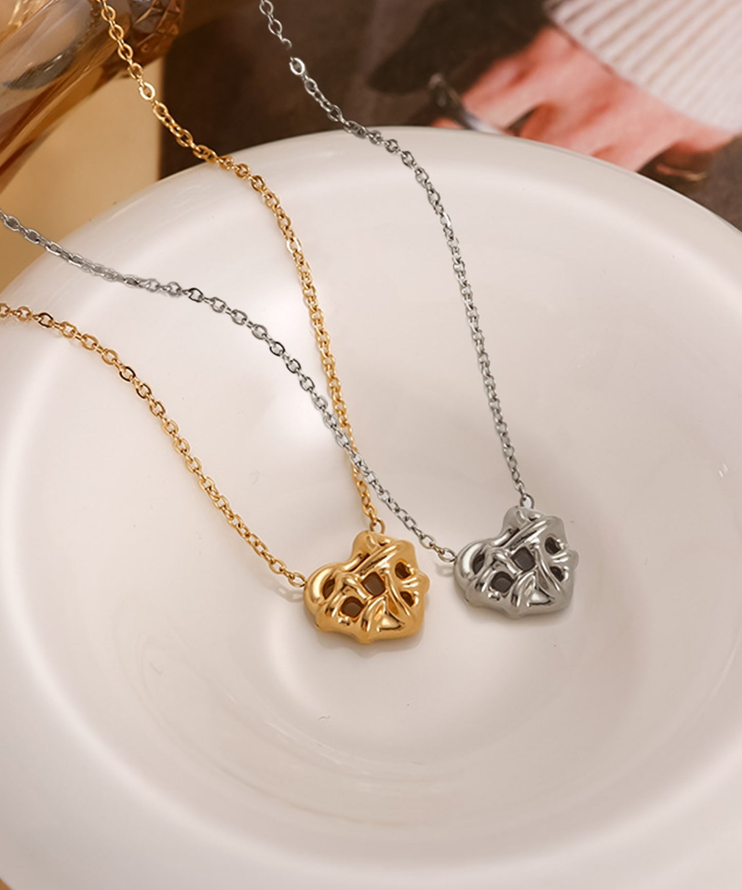 blackdia ocean ハートパイ ネックレス