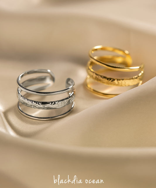 blackdia ocean トリプルライン エンボスリング