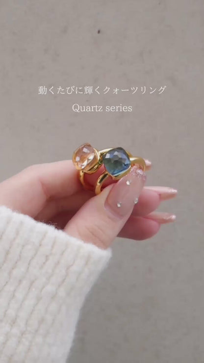 【今週末限定価格】blackdia ocean クォーツリング