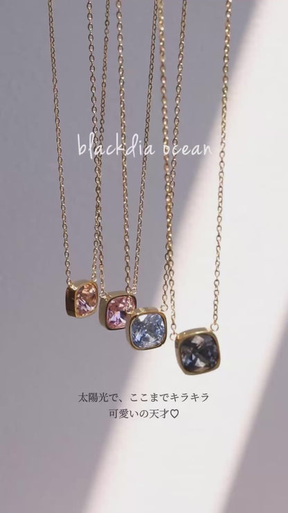 blackdia ocean ファセットネックレス ( 10color )