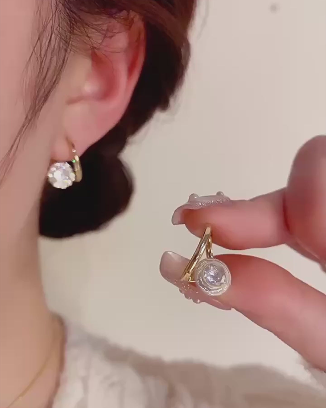 blackdia ocean ビジュー フープ ピアス