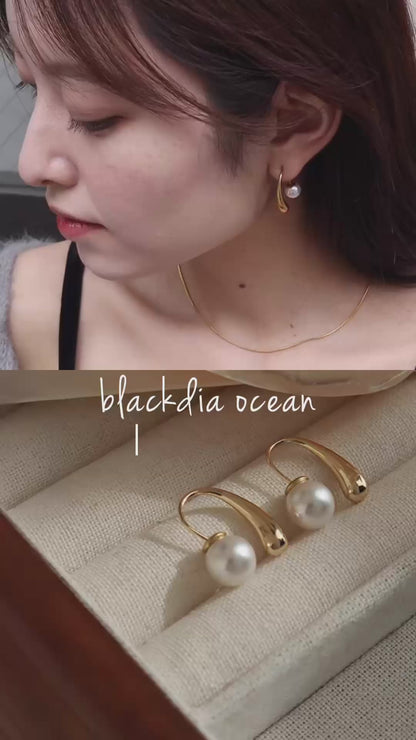 blackdia ocean パールフックピアス
