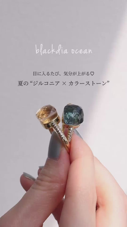 blackdia ocean ジルコニアクォーツリング