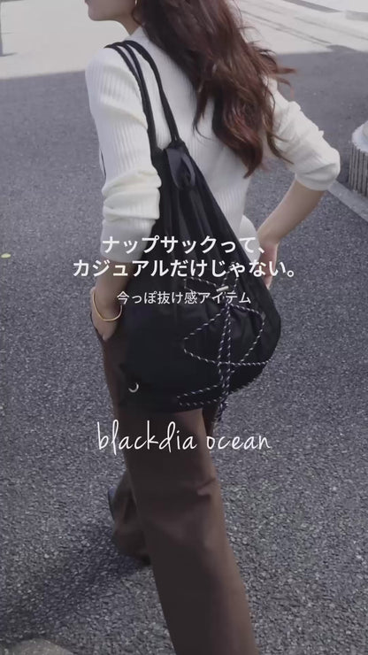 【今週末限定価格】blackdia ocean ナイロン コード ナップサック ( 5color )