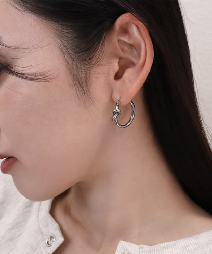 blackdia ocean シンプルツイスト フープピアス