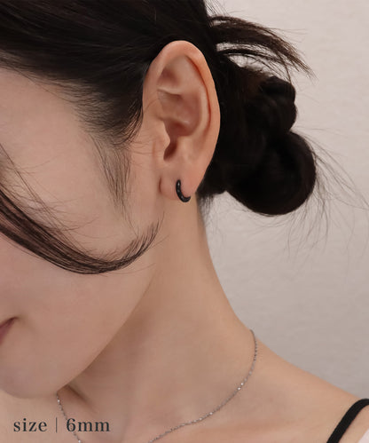 blackdia ocean ステンレス フープピアス ( 6size/4color )