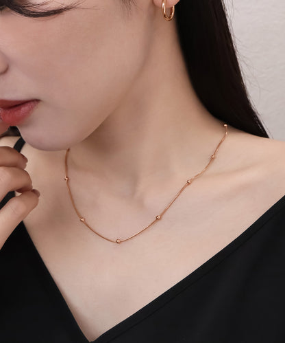 blackdia ocean ポイントボール スネークチェーンネックレス