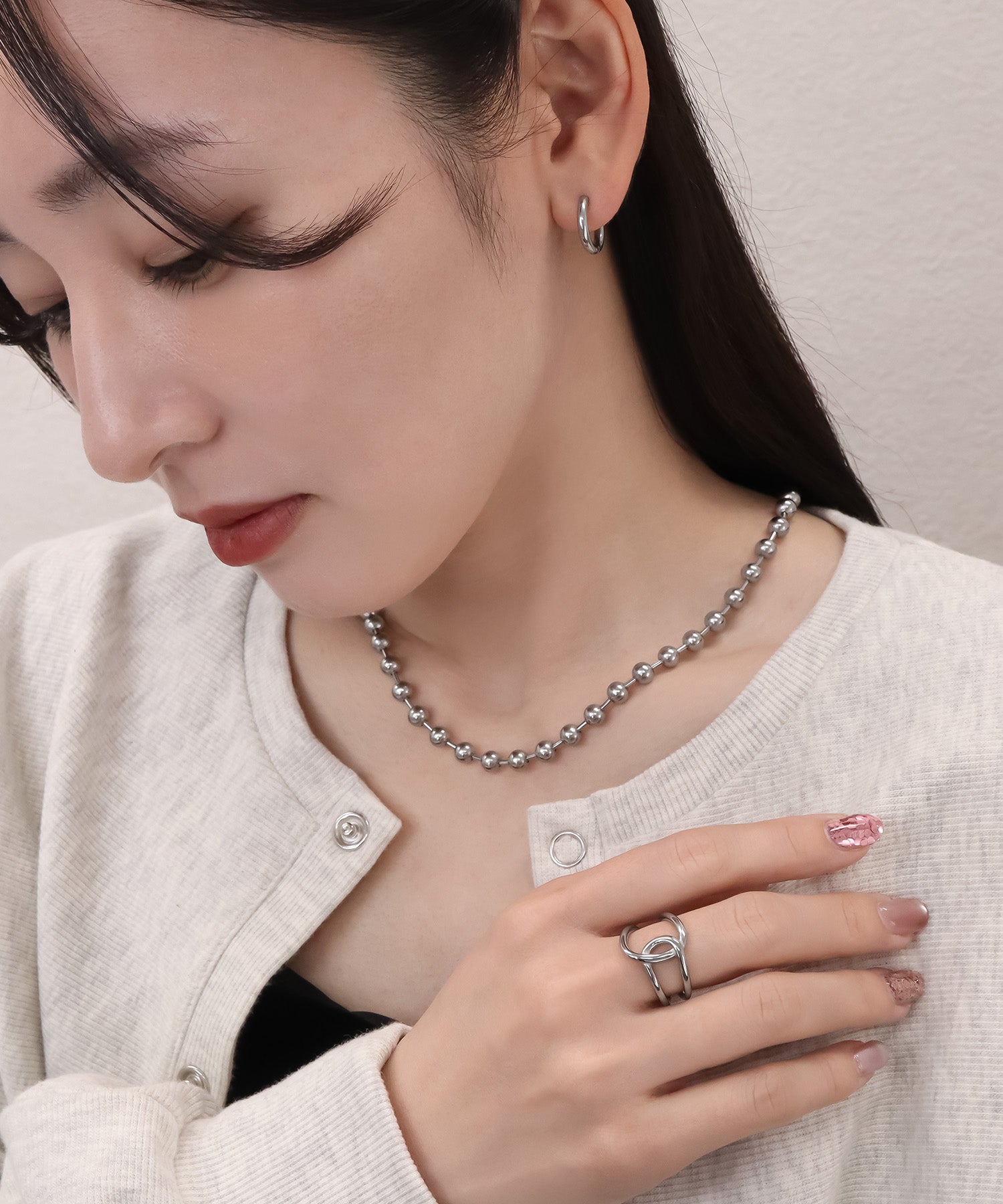 blackdia ocean 3way ボールチェーンネックレス