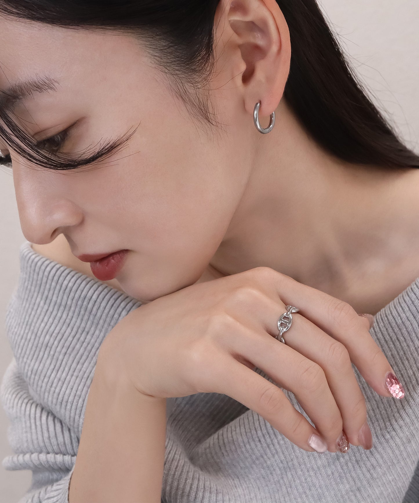 【今週末限定価格】blackdia ocean アンカーデザインリング