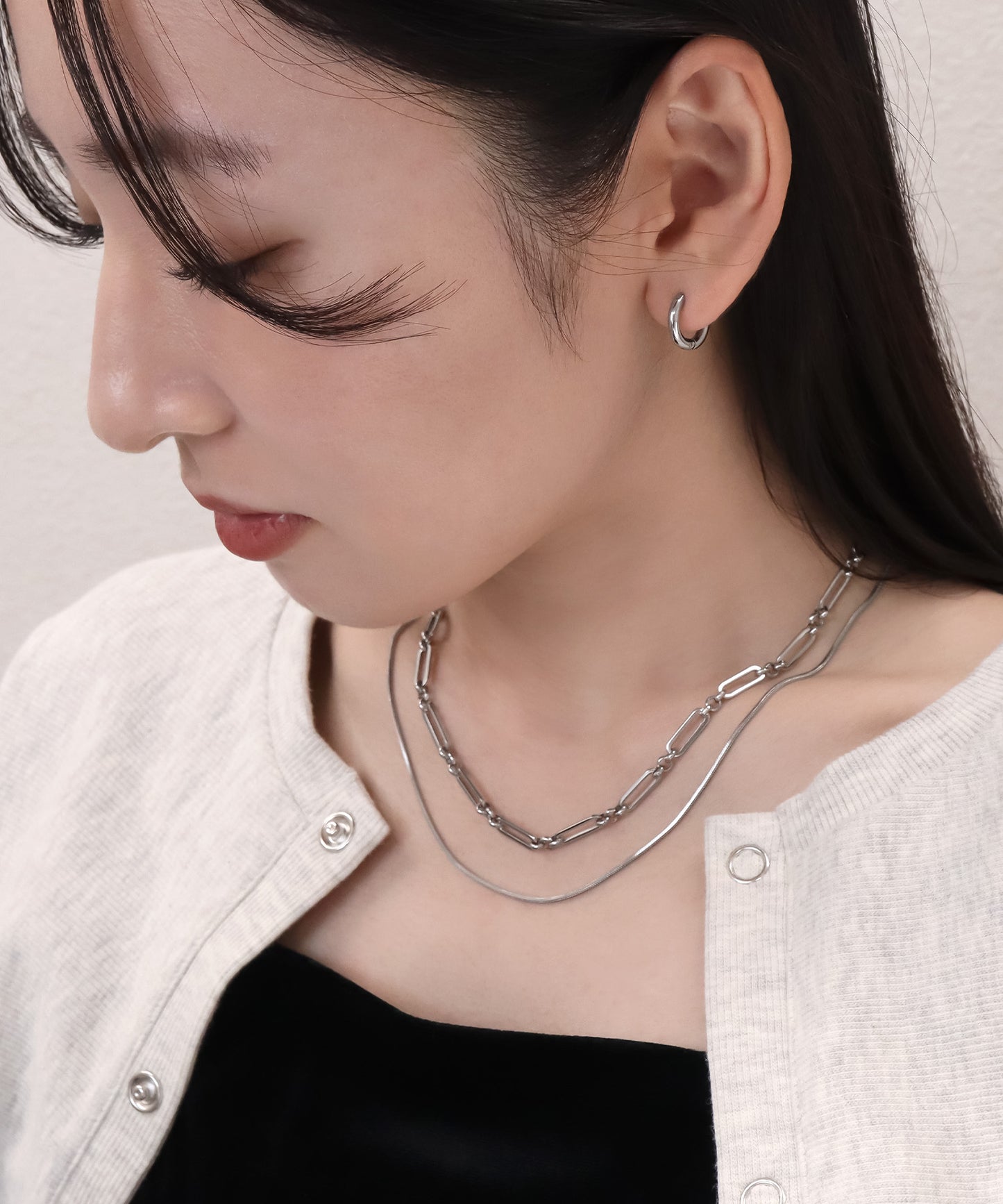 blackdia ocean ダブルデザインチェーンネックレス