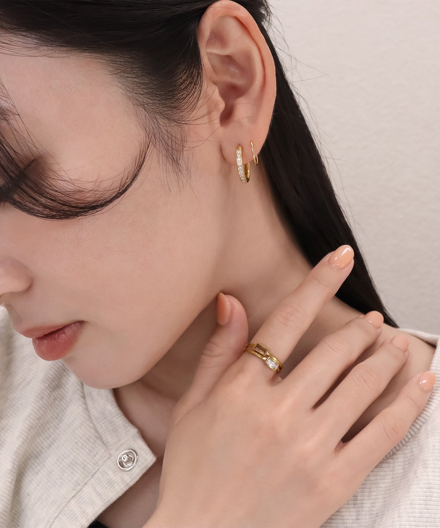 blackdia ocean ジルコニアスパイラルピアス