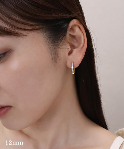 blackdia ocean ジルコニアラインピアス