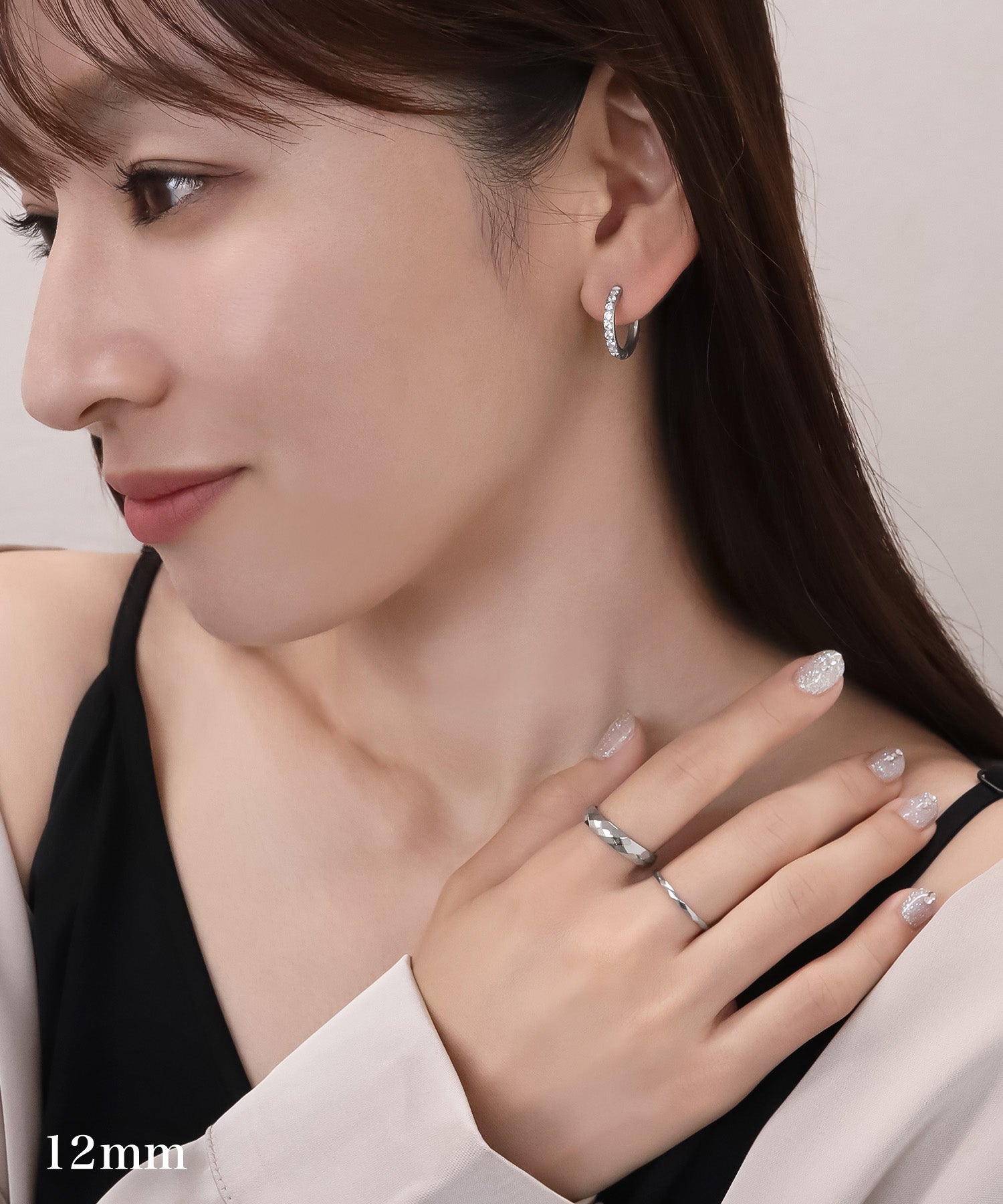 blackdia ocean ジルコニアラインピアス