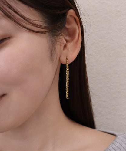 blackdia ocean スキンペタル チェーンピアス/イヤリング