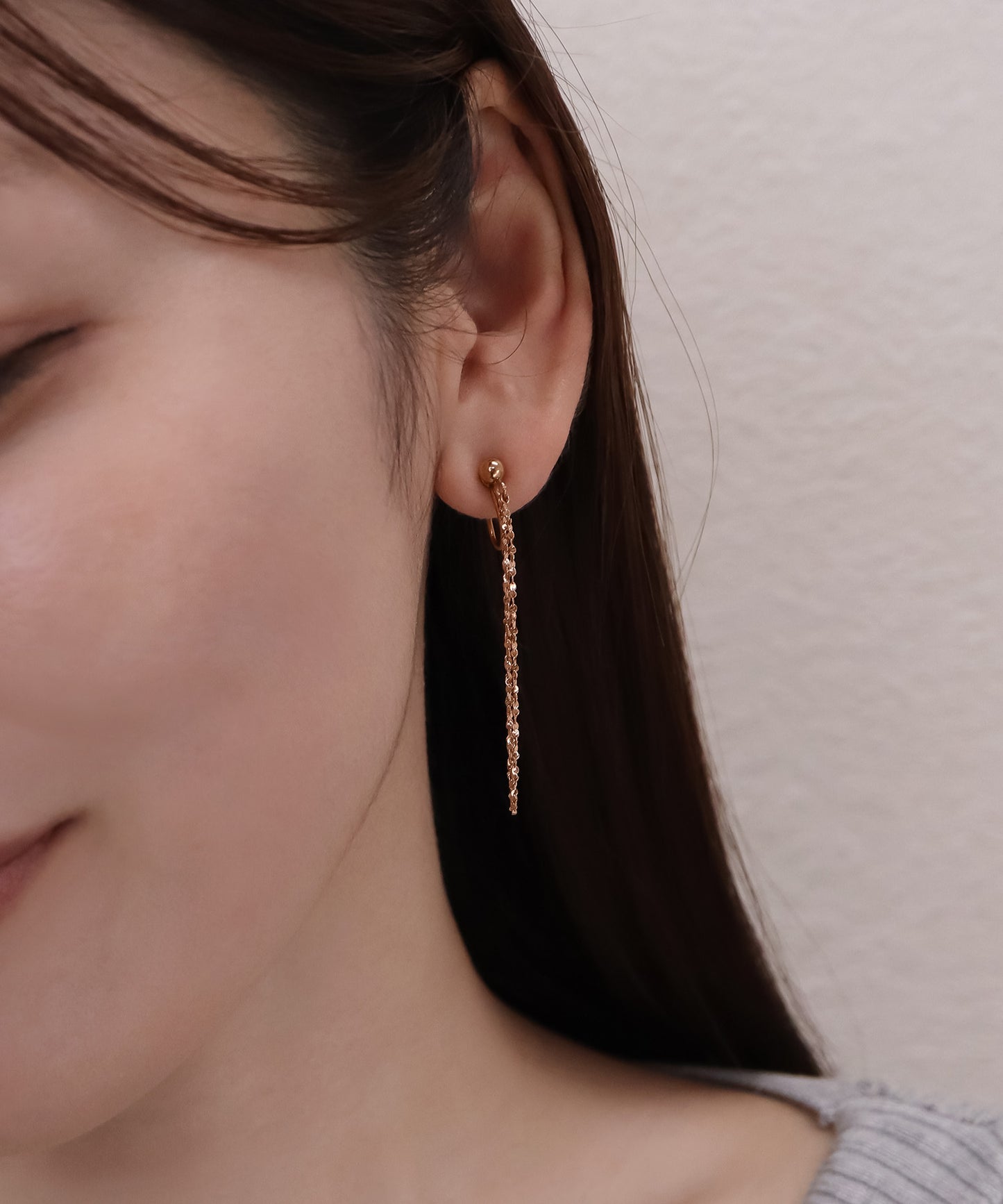 blackdia ocean スキンペタル チェーンピアス/イヤリング