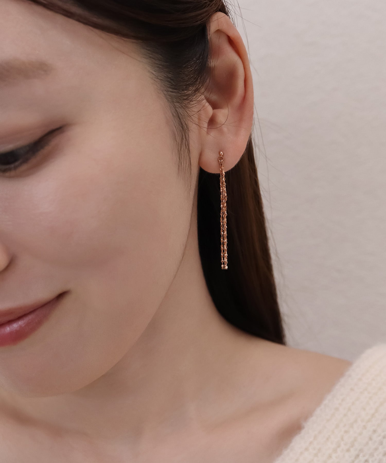 blackdia ocean スキンペタル チェーンピアス/イヤリング