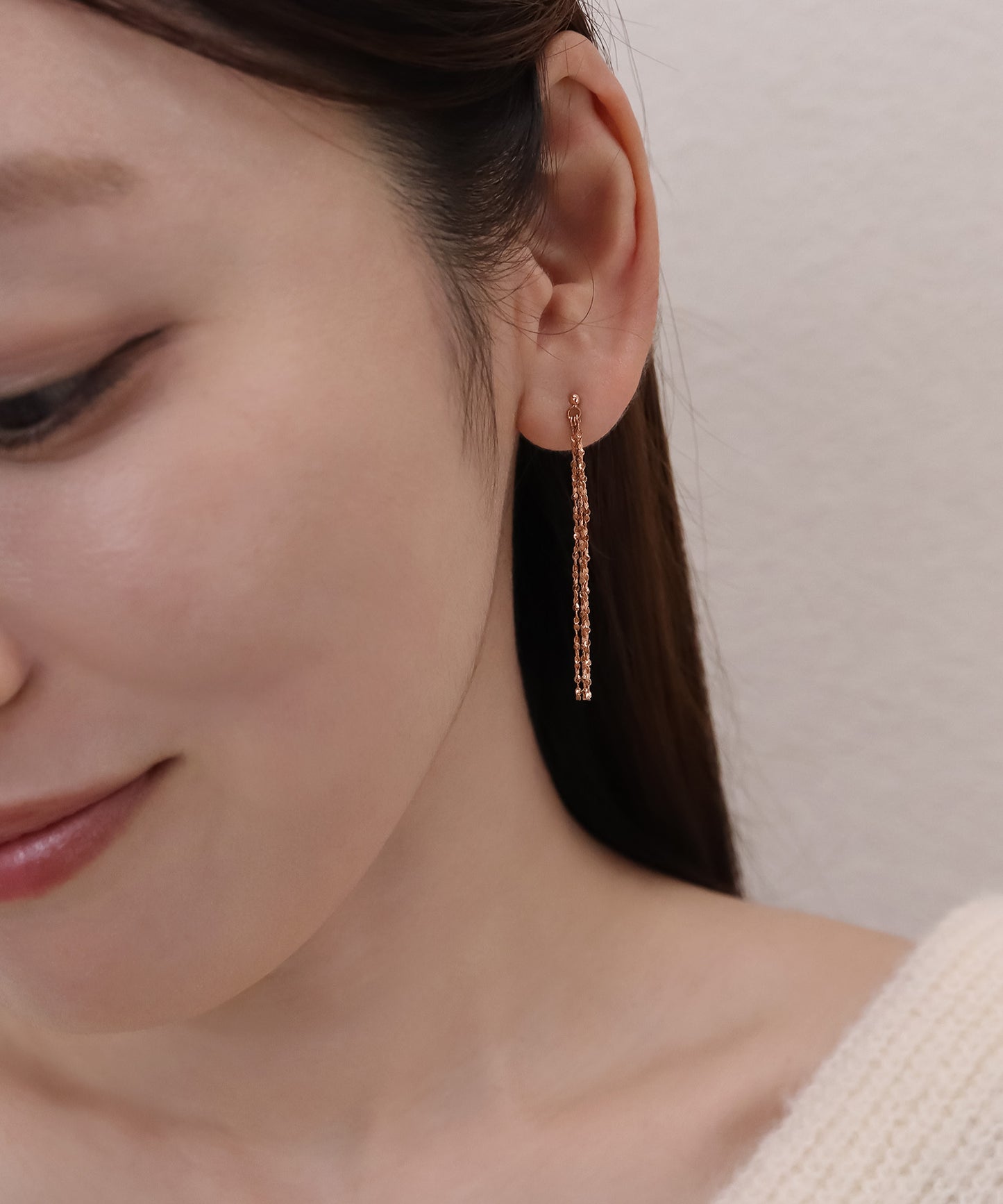 blackdia ocean スキンペタル チェーンピアス/イヤリング