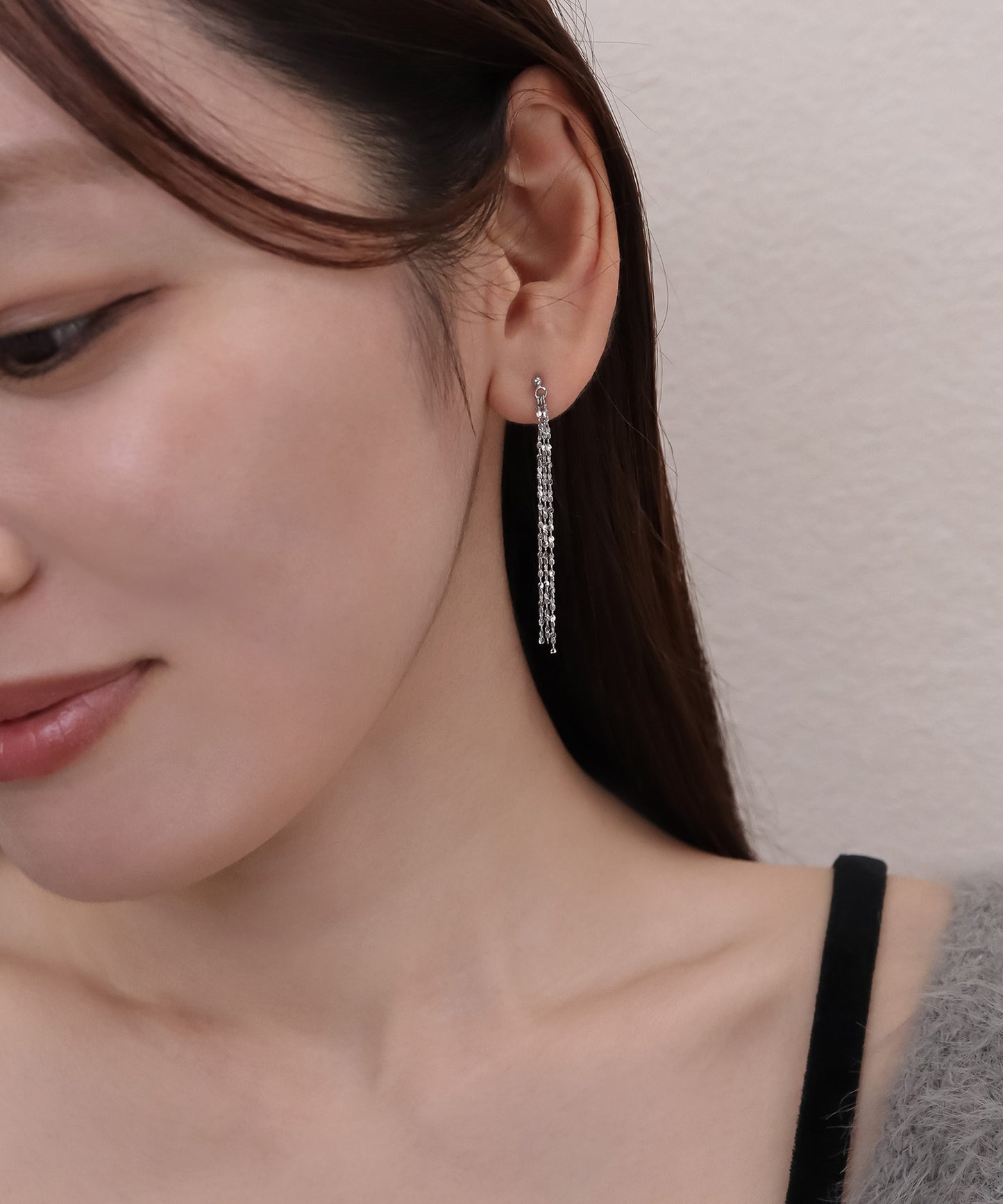 blackdia ocean スキンペタル チェーンピアス/イヤリング