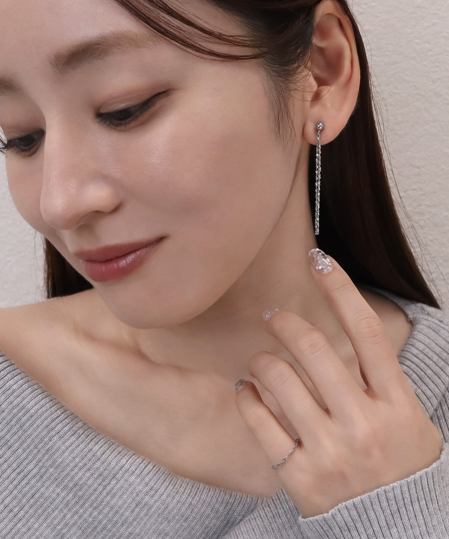 blackdia ocean スキンペタル チェーンピアス/イヤリング