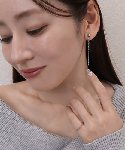 blackdia ocean スキンペタル チェーンピアス/イヤリング