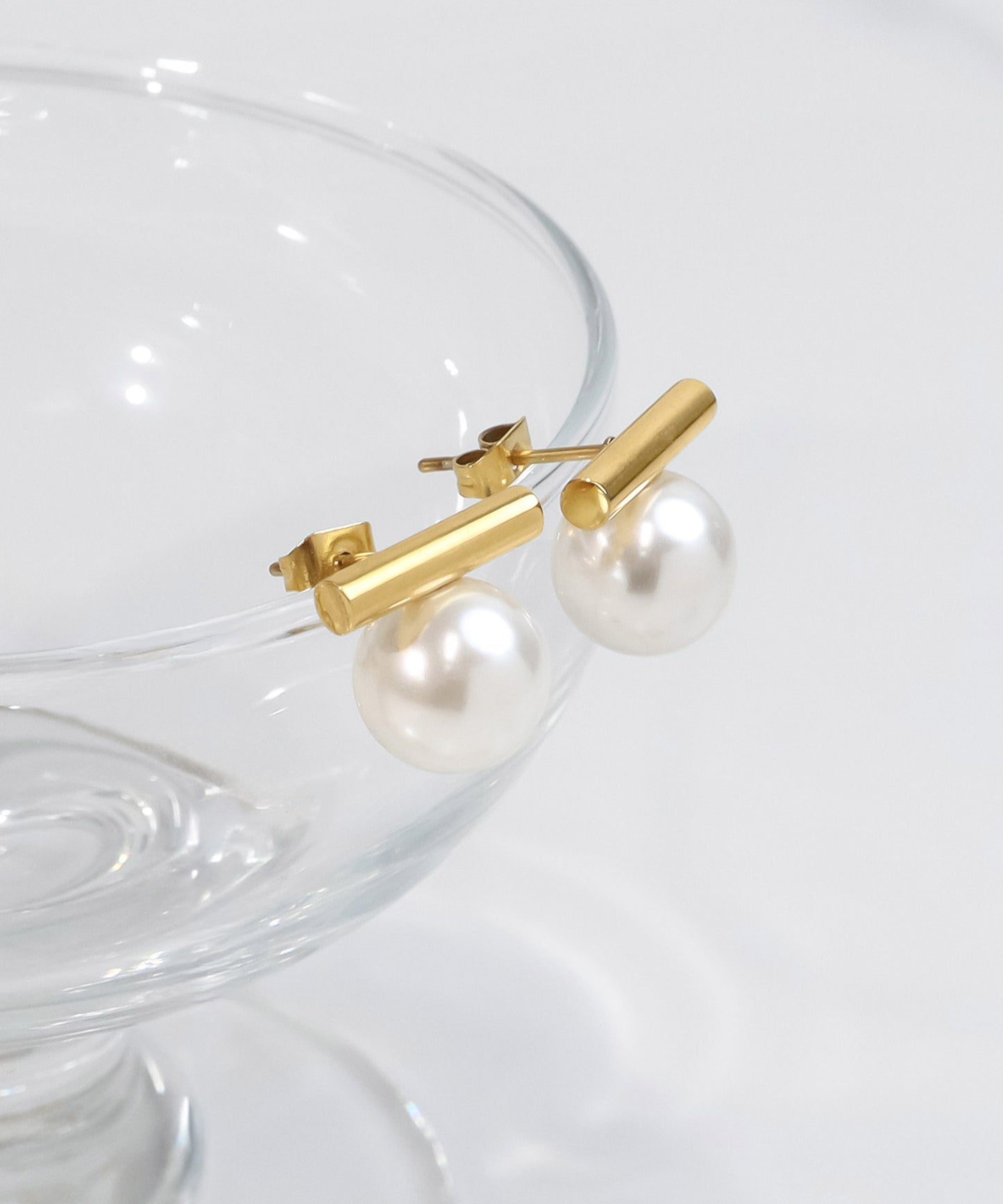 blackdia ocean メタルバー パールピアス/イヤリング (5color)