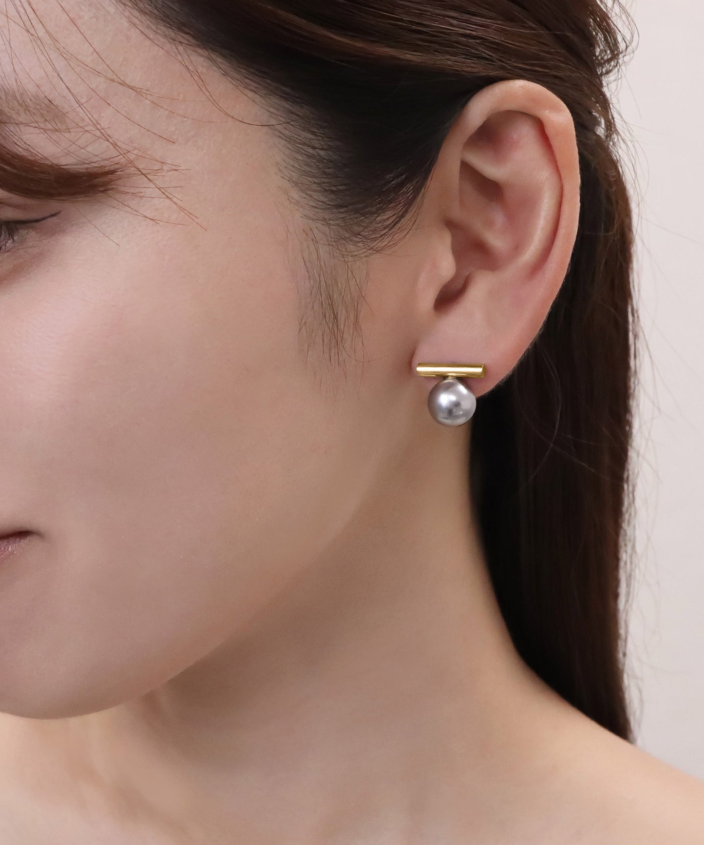 blackdia ocean メタルバー パールピアス/イヤリング (5color)