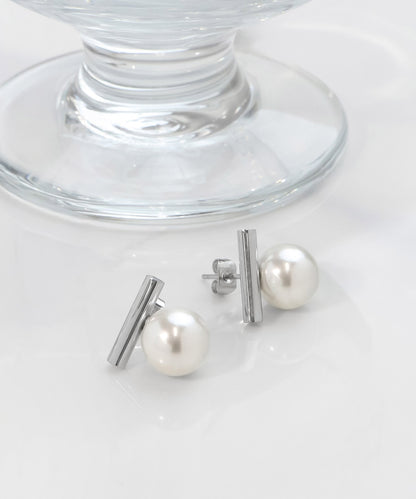 blackdia ocean メタルバー パールピアス/イヤリング (5color)