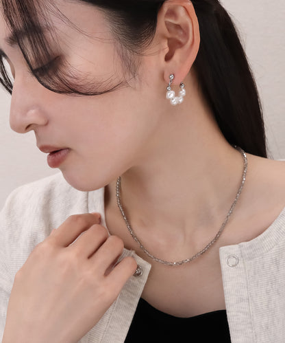 blackdia ocean カットビーズデザインネックレス