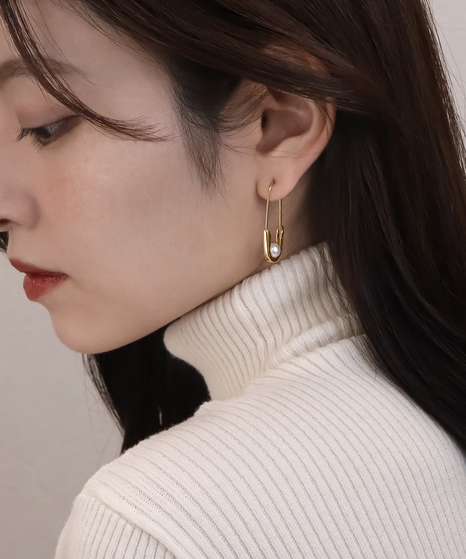 年末年始限定価格】blackdia ocean ワンパール セーフティピンピアス