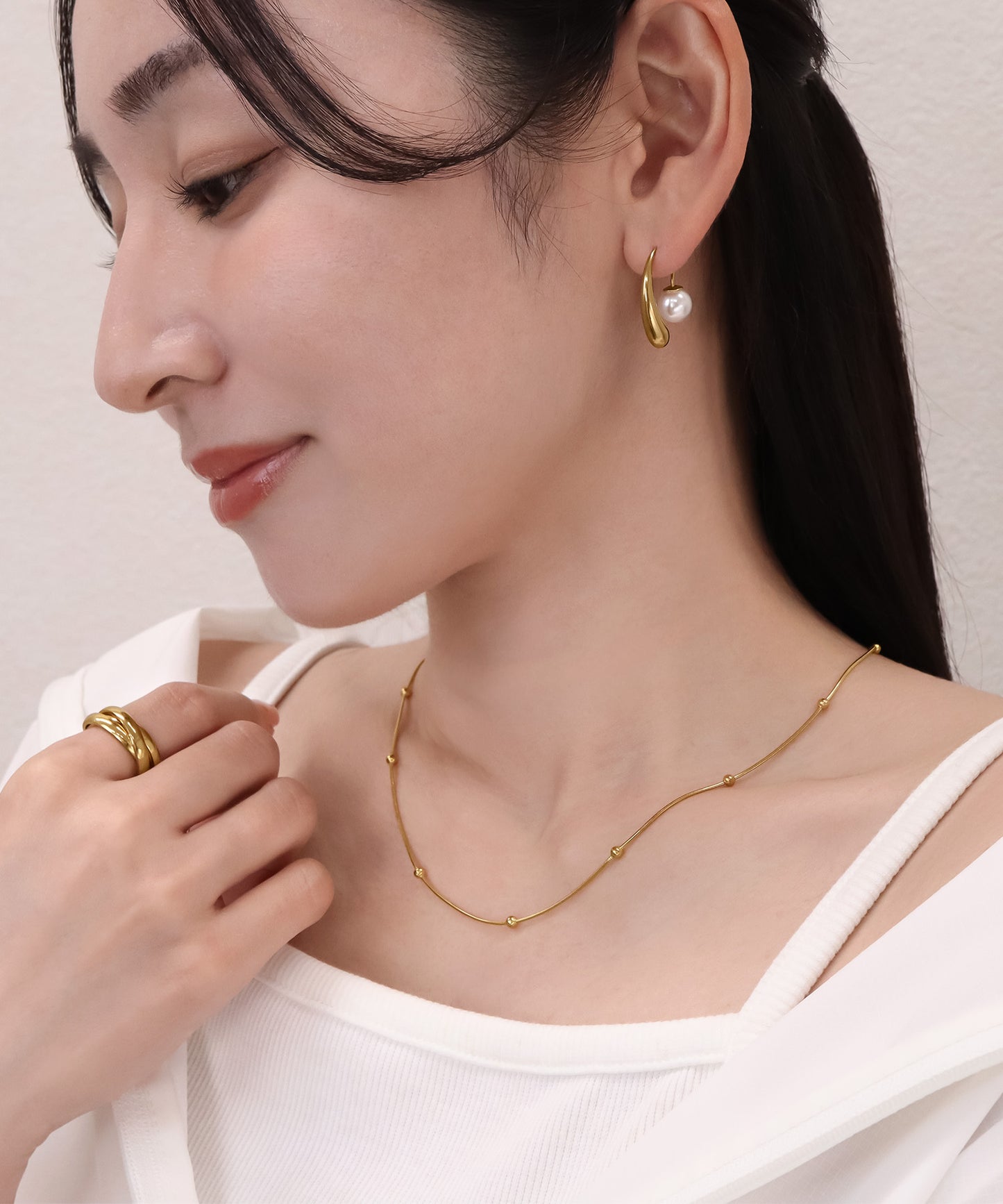 【今週末限定価格】blackdia ocean パールフックピアス