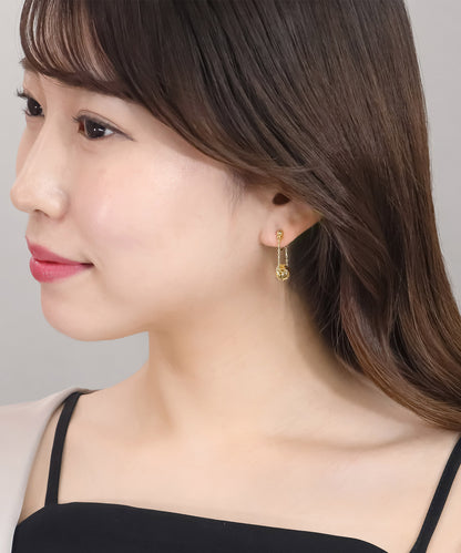 blackdia ocean チェーンフープ ツイストピアス/イヤリング