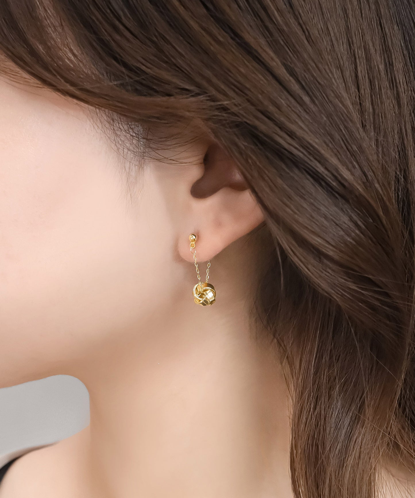 blackdia ocean チェーンフープ ツイストピアス/イヤリング