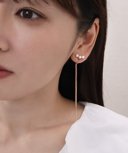 blackdia ocean パール ロングチェーン ピアス/イヤリング