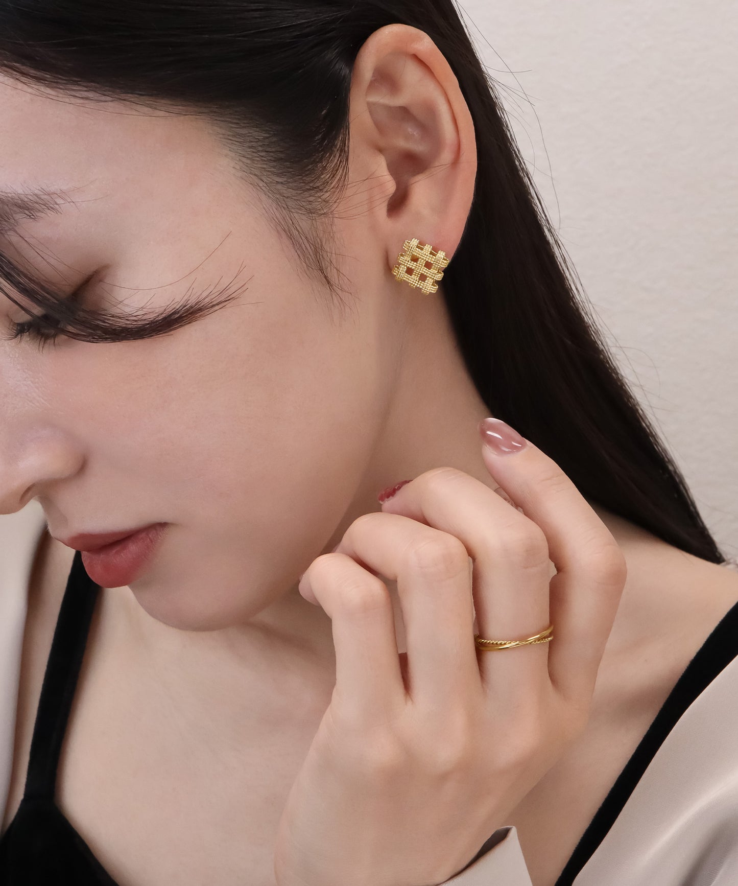 【今週末限定価格】blackdia ocean ラティスピアス/イヤリング