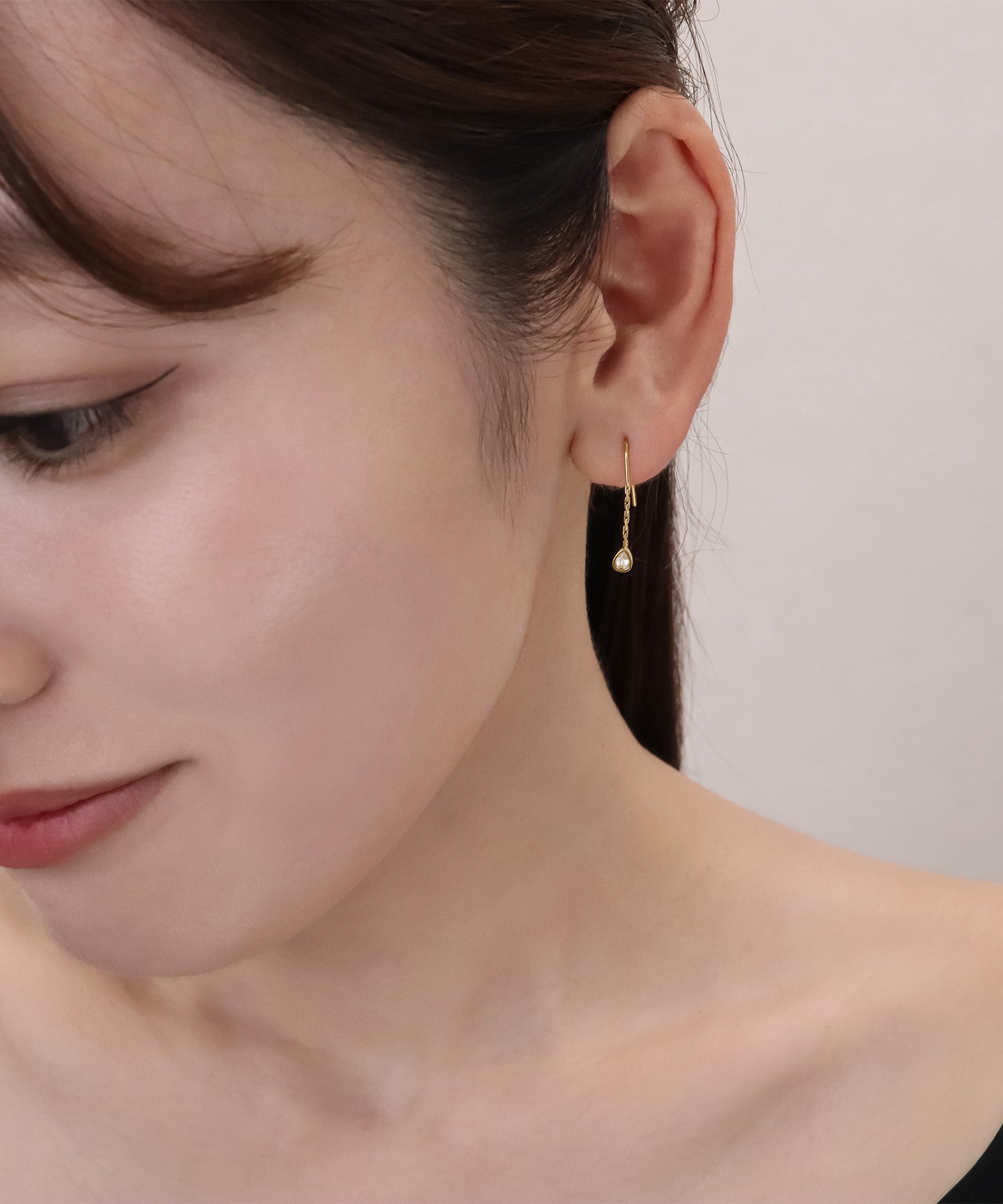 No.1126 雨粒ドロップ ピアス No.1126 雨粒ドロップ ピアス