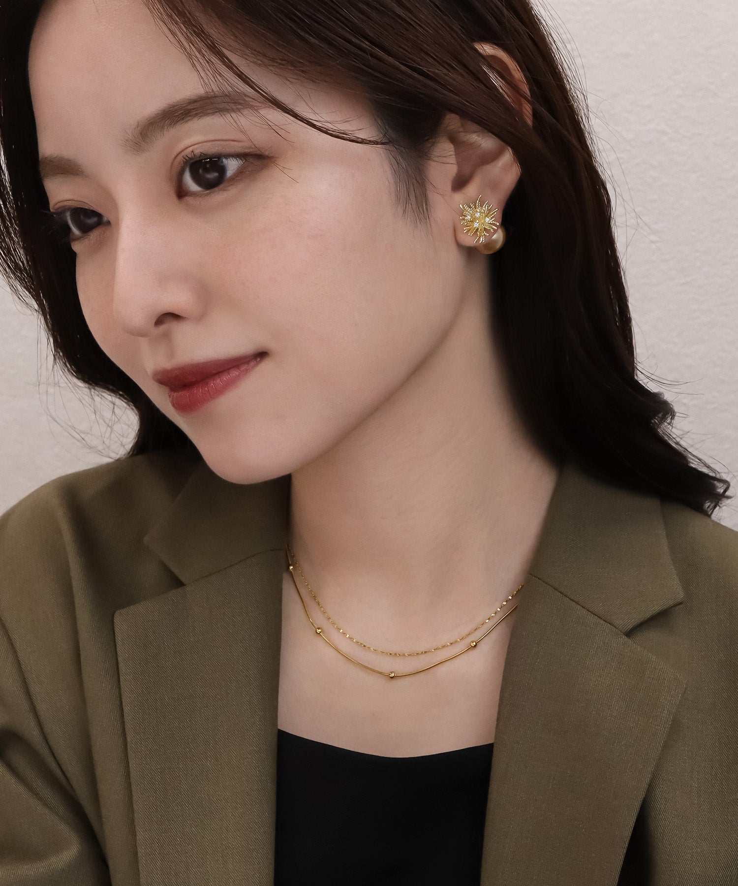 blackdia ocean ポイントボール スネークチェーンネックレス