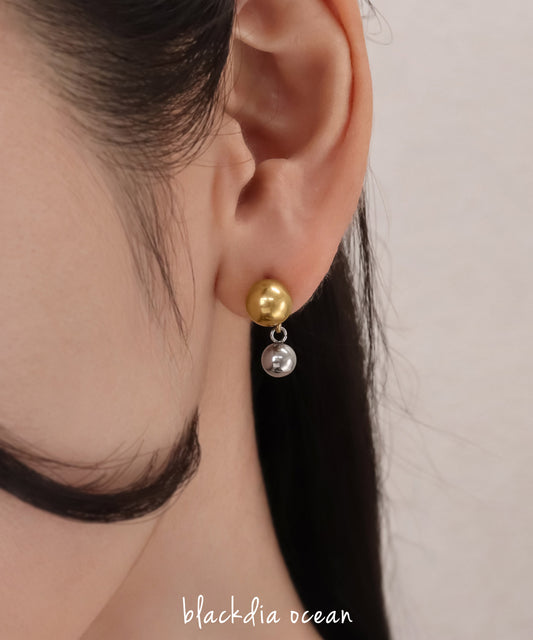 blackdia ocean バイカラー スウィングボールピアス