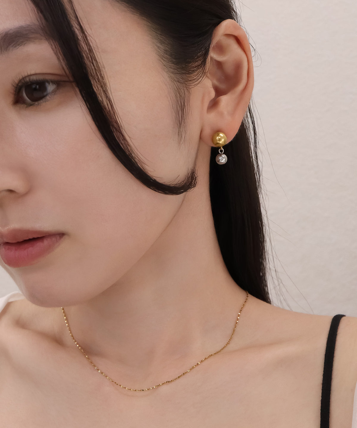 【今週末限定価格】blackdia ocean スキンペタルチェーンネックレス