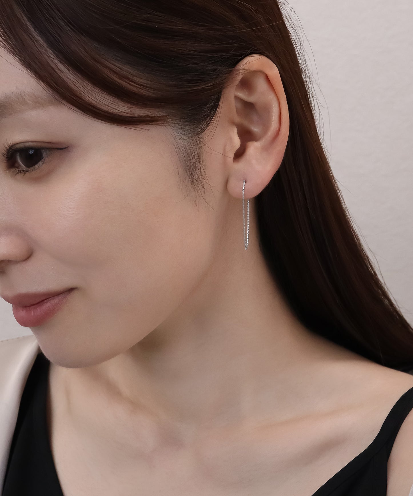 blackdia ocean ボックスチェーンピアス silver925