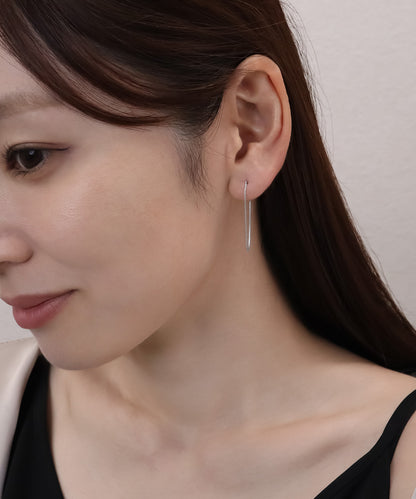 blackdia ocean ボックスチェーンピアス silver925