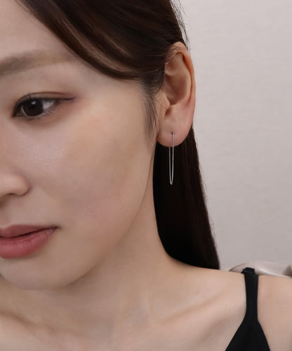 blackdia ocean ボックスチェーンピアス silver925